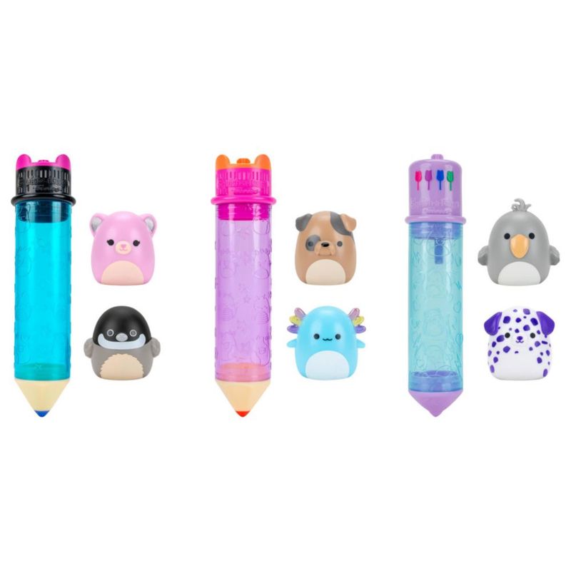 Juguete Squish-a-longs Scribblers Pack de 3 con 6 Mini‑Squish