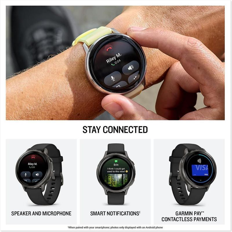 Reloj inteligente Garmin Venu 4 41 mm AMOLED gris pizarra