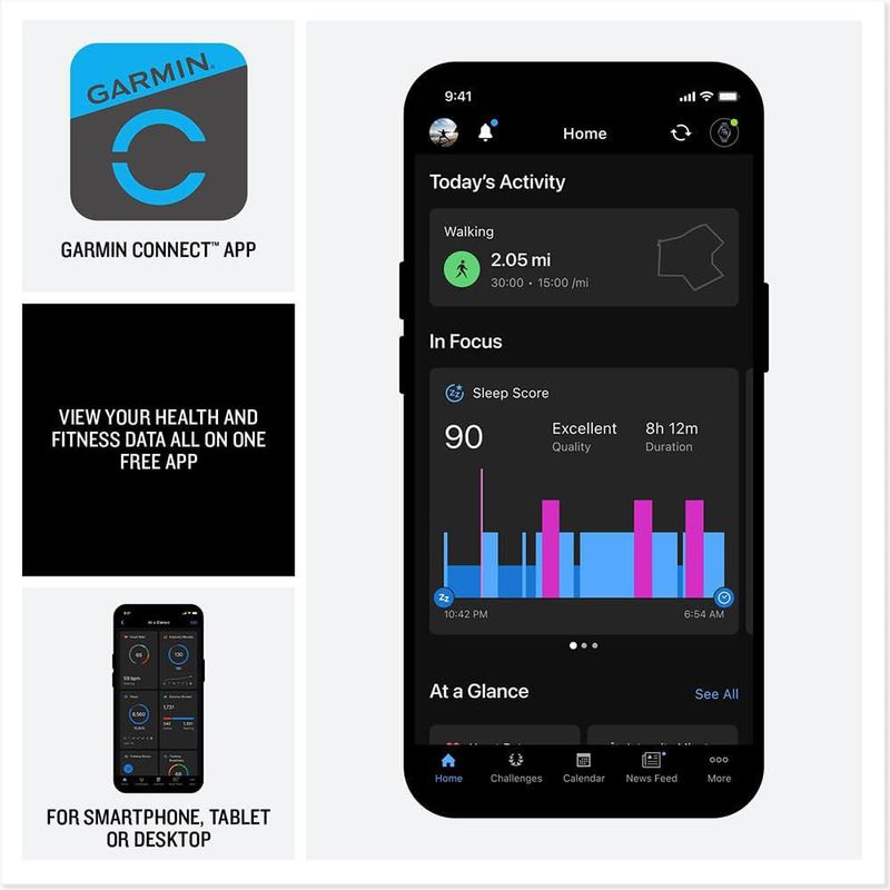 Reloj inteligente Garmin Venu 4 41 mm AMOLED gris pizarra