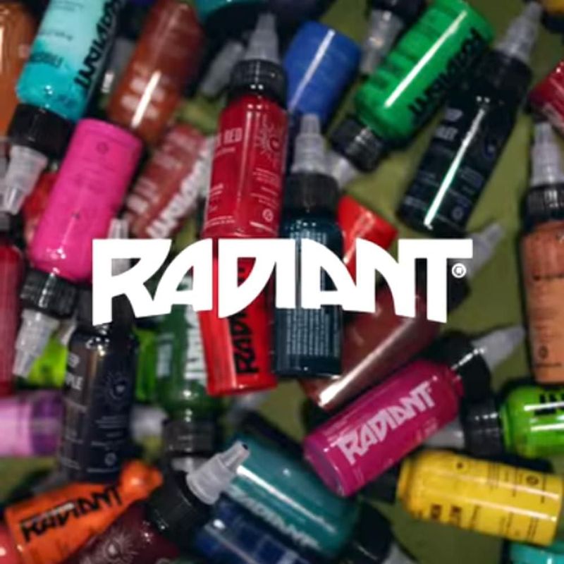 Juego de 6 colores de tinta para tatuaje Radiant Colors 15 ml