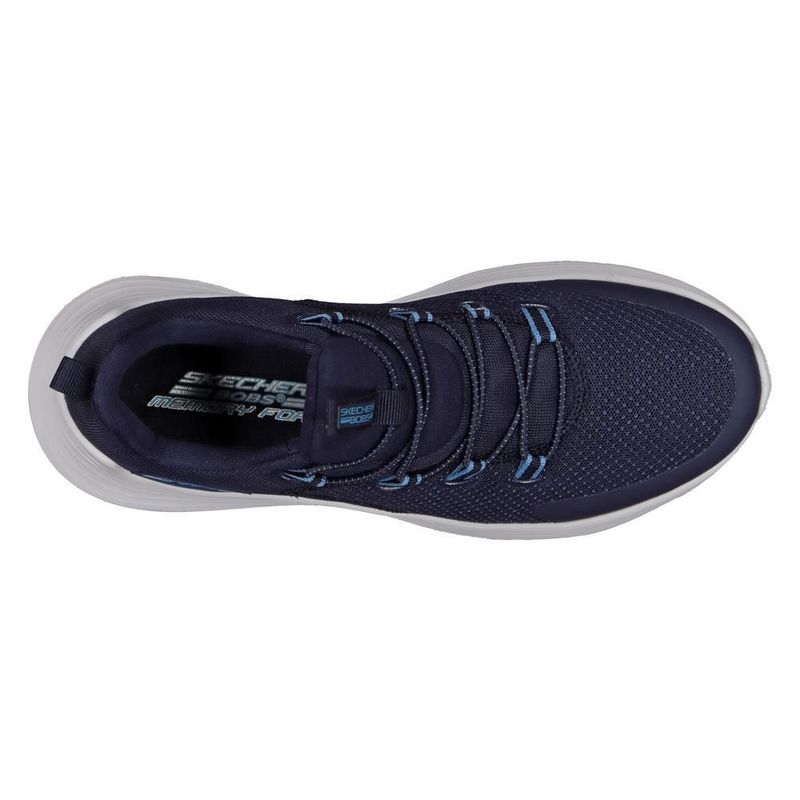 Tenis skechers bobs sport azul marino para mujer 2110008nvbl