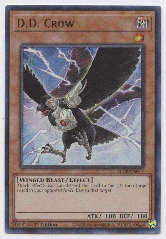 Yu-Gi-Oh! D.D. Cuervo BLCR-EN077 Ultra Raro 1ra Edición