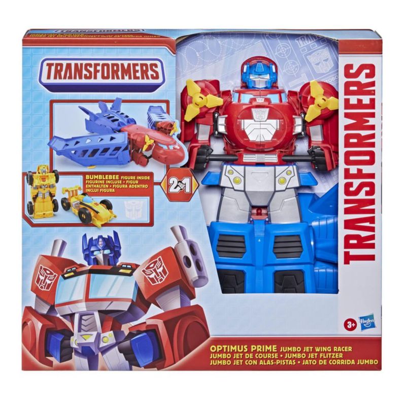 Set de juego Transformers Optimus Prime de 38 cm con Bumblebee
