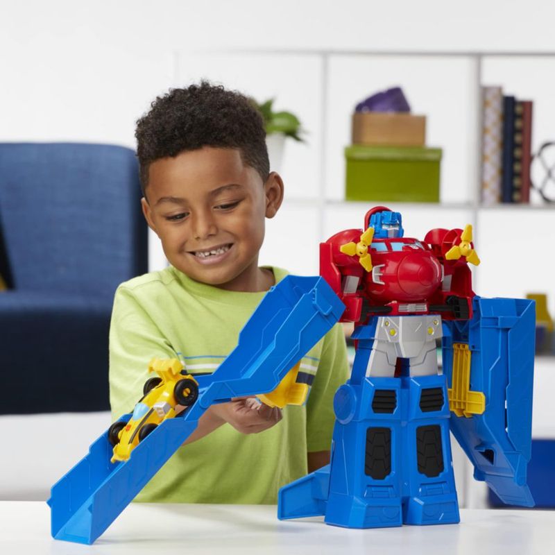 Set de juego Transformers Optimus Prime de 38 cm con Bumblebee