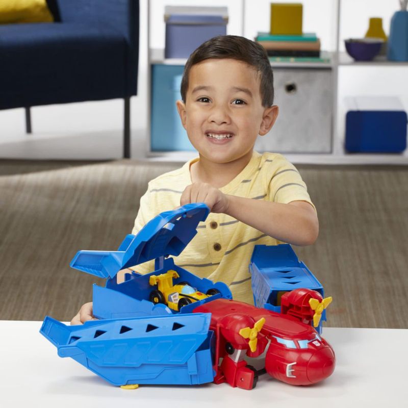 Set de juego Transformers Optimus Prime de 38 cm con Bumblebee
