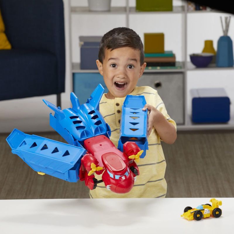 Set de juego Transformers Optimus Prime de 38 cm con Bumblebee