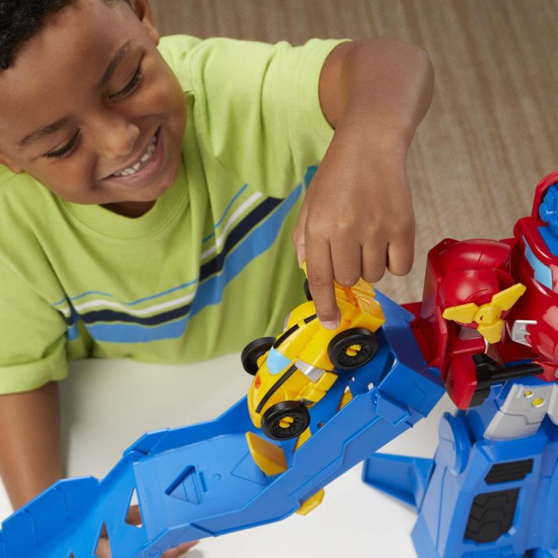 Set de juego Transformers Optimus Prime de 38 cm con Bumblebee