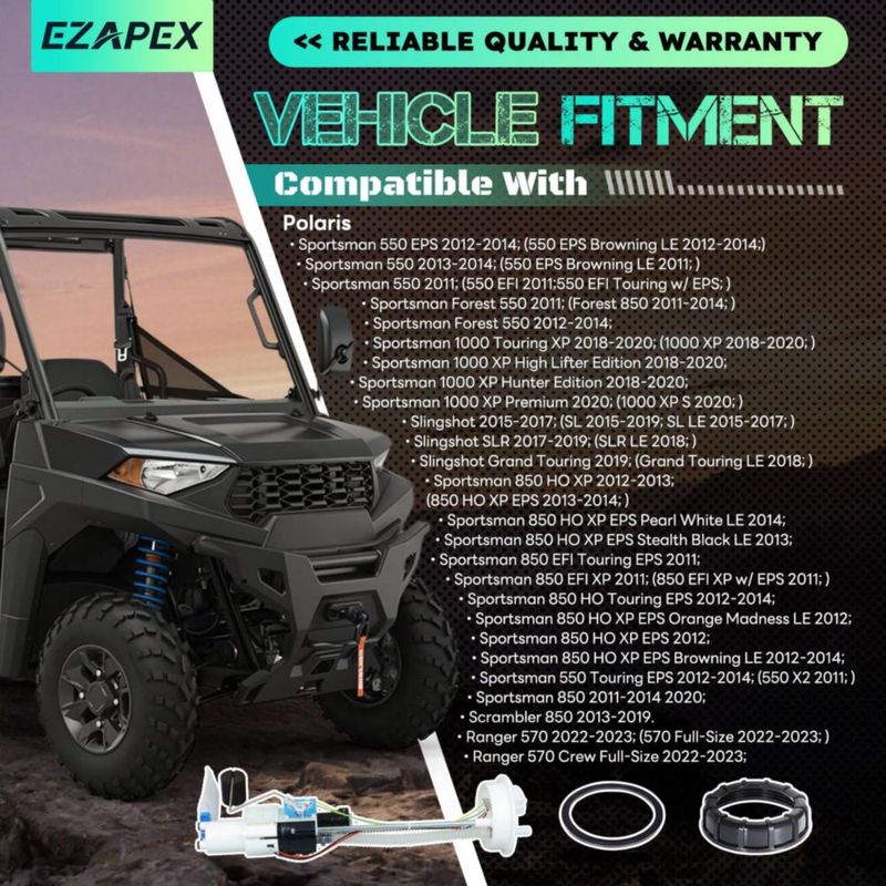 Bomba de combustible EZAPEX para Polaris Ranger / Sportsman / Scrambler