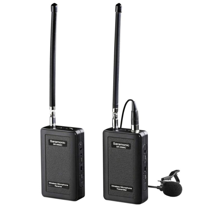 Micrófono Saramonic SR‑WM4C Sistema Inalámbrico VHF de Solapa