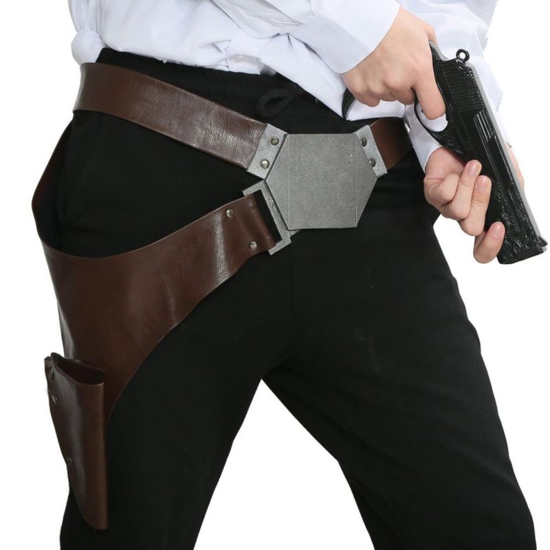 Cinturón de Cosplay Han Solo xcoser Ajustable con Funda de PU