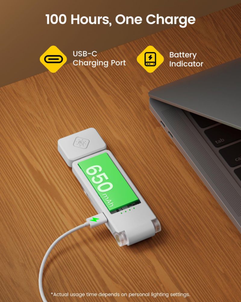 Lámpara de Lectura Glocusent 12 LED Recargable 100 h
