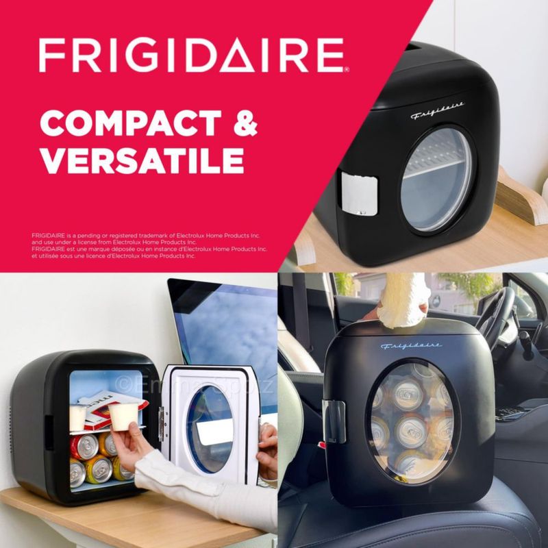 Minirefrigerador Frigidaire EFMIS462 Retro 9 L 12 latas negro