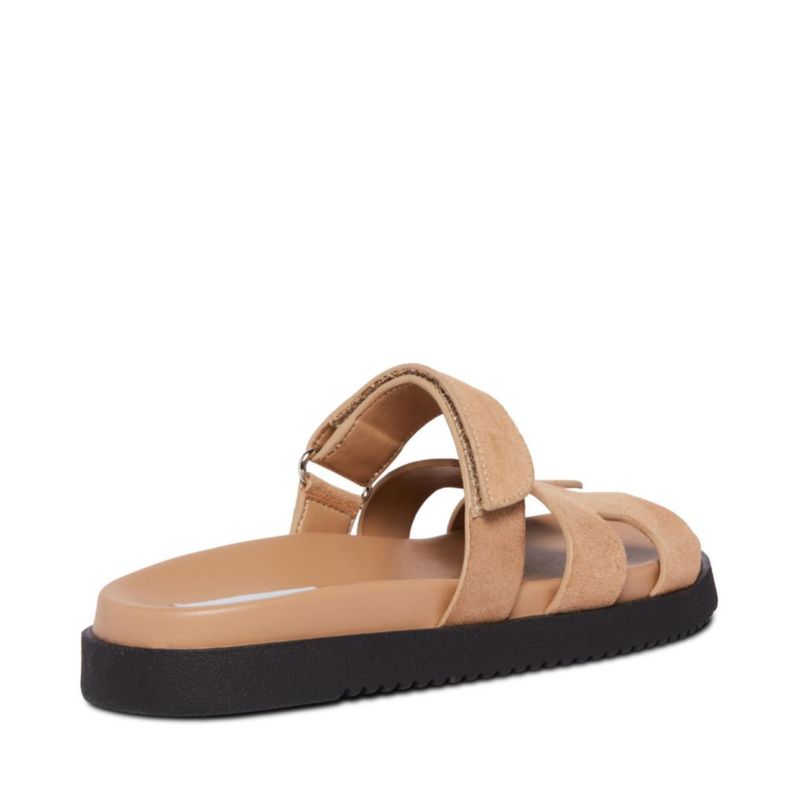 Sandalia Steve Madden Mayven 7.5 Gamuza Color Topo