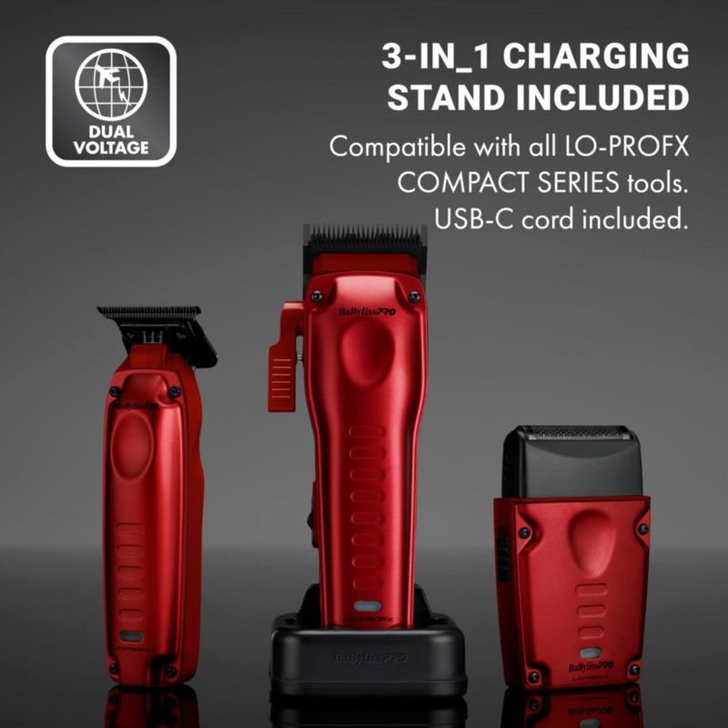 Recortadora Compacta BaBylissPRO LO-PROFX Rojo Inalámbrica
