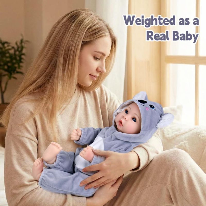 Muñeca Bebé Aori 43 cm Cuerpo Suave Realista