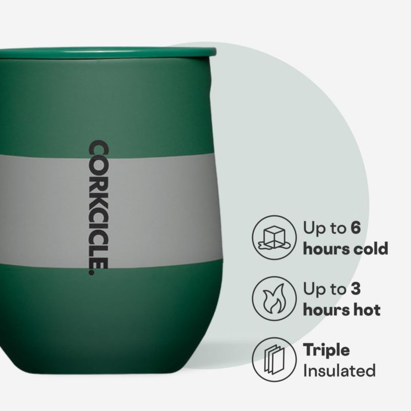 Vaso térmico de vino Corkcicle 355 ml Slytherin con tapa