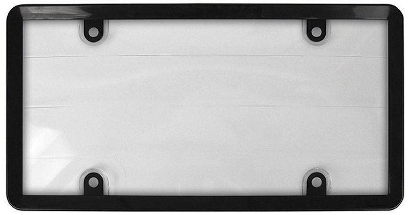 Accesorios Personalizados para Placa de Matrícula Transparente-Negro (2 piezas)