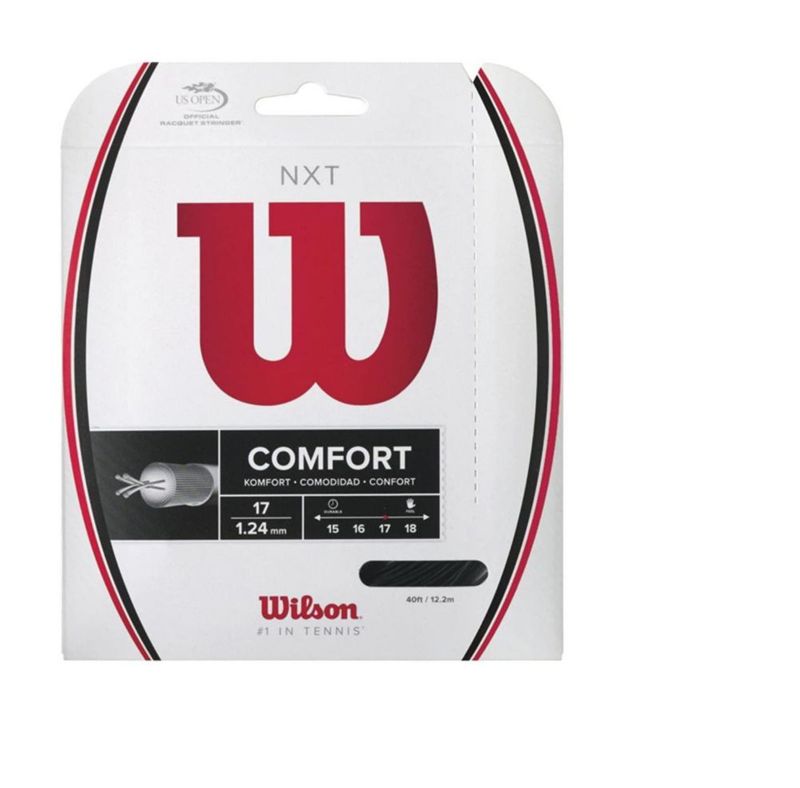 Conjunto de cuerdas de tenis NXT de WILSON Sporting Goods negro calibre 17