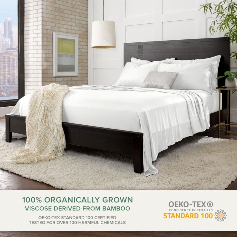 Fundas de almohada Pure Bamboo 100% viscosa orgánica tamaño queen (2)