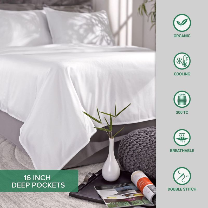 Fundas de almohada Pure Bamboo 100% viscosa orgánica tamaño queen (2)