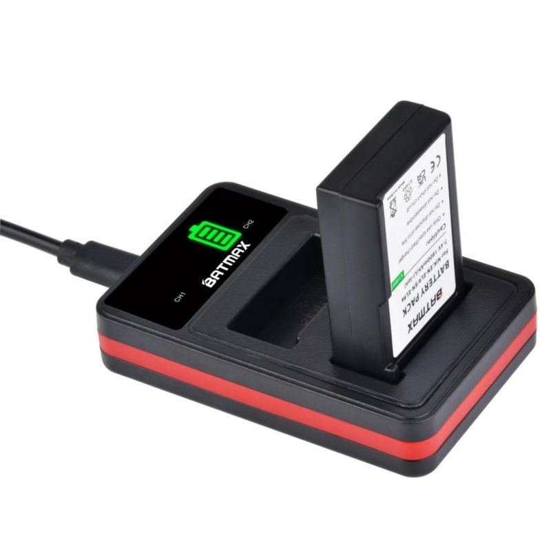 Batería Batmax EN-EL9 Pack de 2 + Cargador Dual USB
