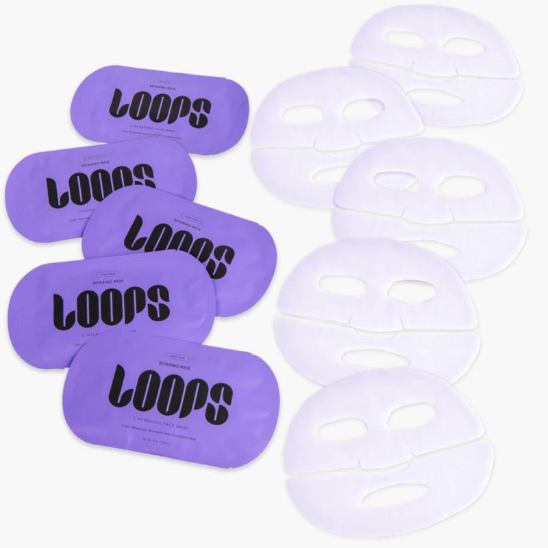 Mascarilla facial LOOPS Night Shift 5 piezas hidrogel