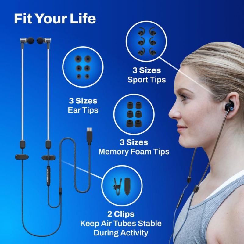 Auriculares DefenderShield Air Tube con Cable USB-C