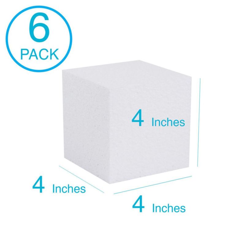 Cubos de espuma para manualidades SilverlakeLLC 10 cm (paquete de 6)