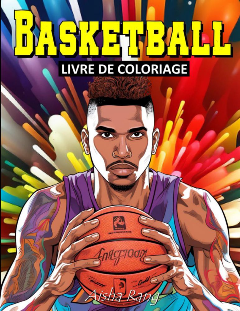 Libro para colorear de baloncesto para niños de 8 a 12 años: 50 dibujos para colorear de jugadores de baloncesto en emocionantes escenas de acción