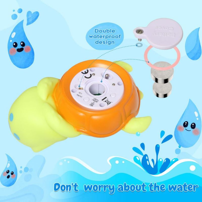 Termómetro de baño para bebés MayRoxe Backstroke Sea Turtle