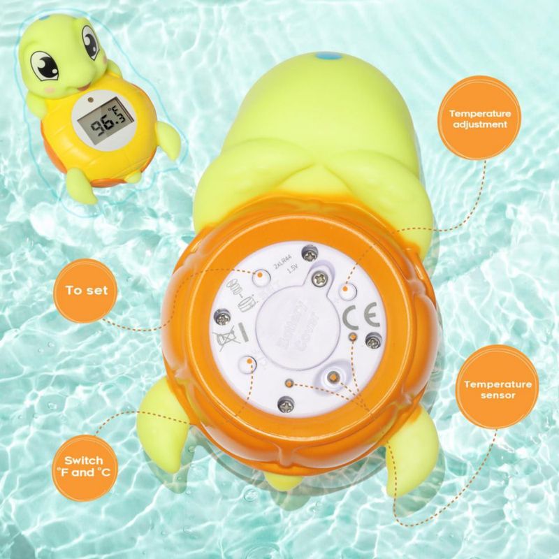 Termómetro de baño para bebés MayRoxe Backstroke Sea Turtle