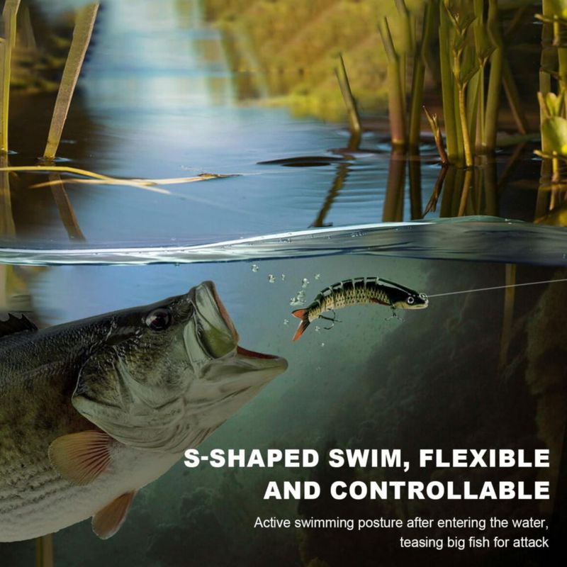 Señuelo de Pesca ReeMoo 135 cm Multiarticulado – Pack de 3