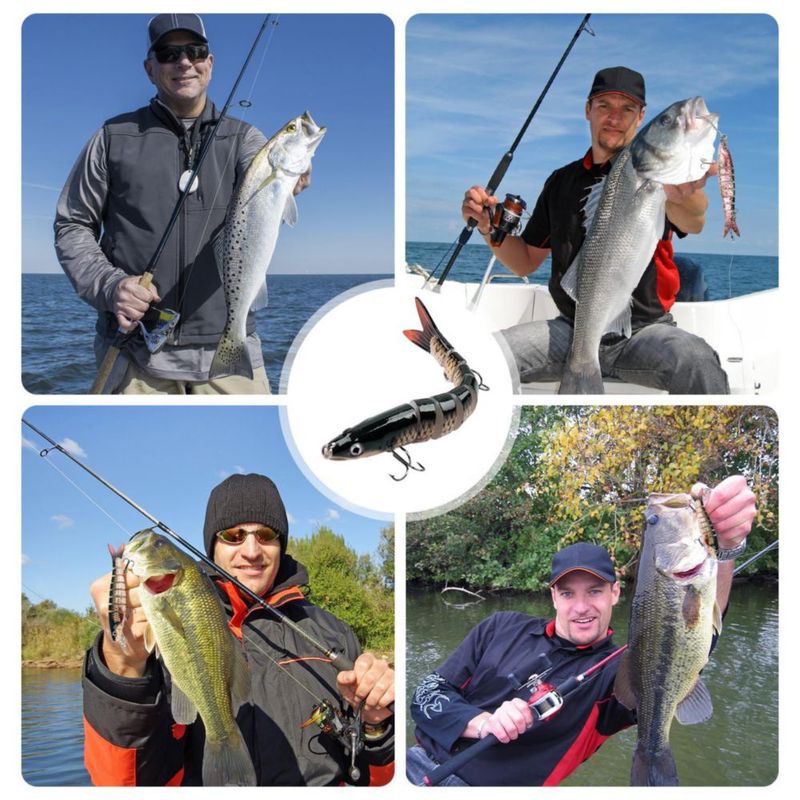 Señuelo de Pesca ReeMoo 135 cm Multiarticulado – Pack de 3