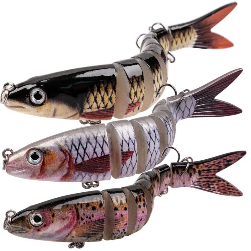 Señuelo de Pesca ReeMoo 135 cm Multiarticulado – Pack de 3