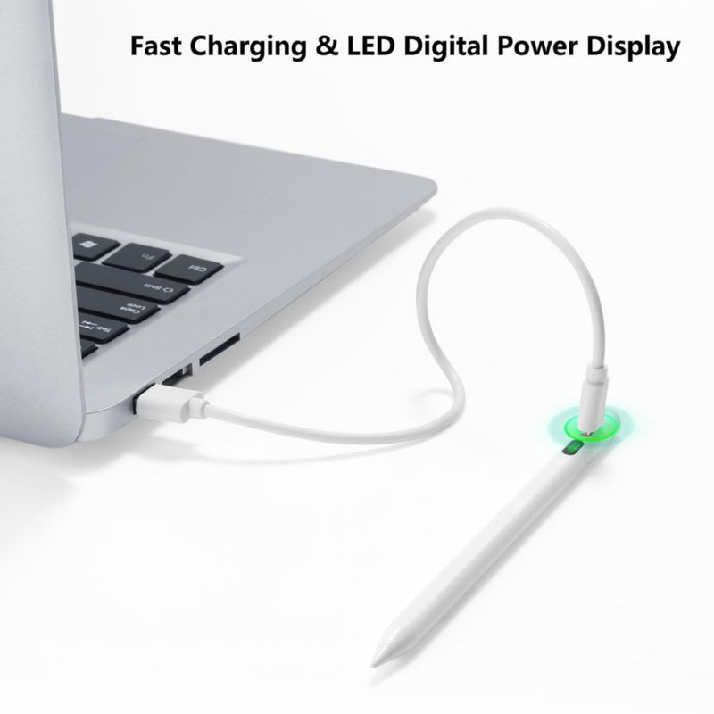 Lápiz Stylus Dalivard para iPad Blanco con Inclinación 165 cm