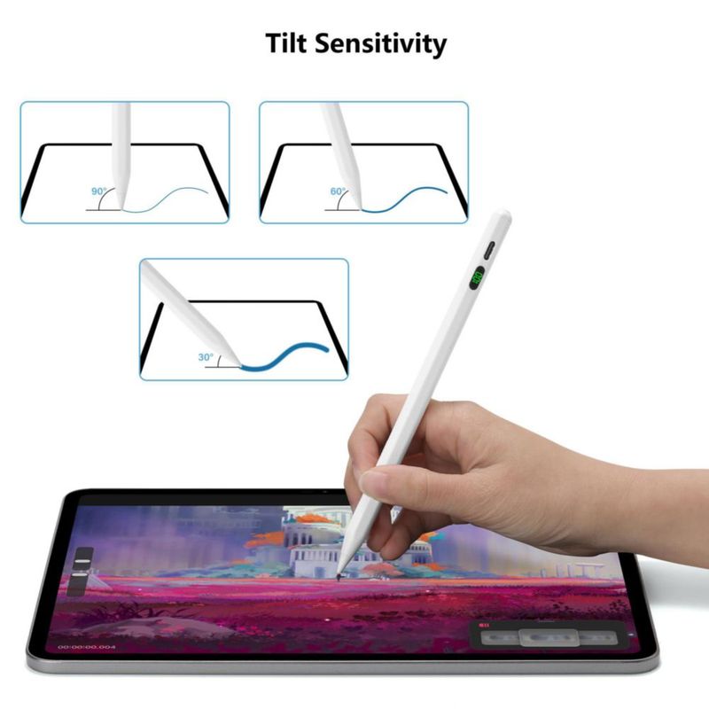 Lápiz Stylus Dalivard para iPad Blanco con Inclinación 165 cm