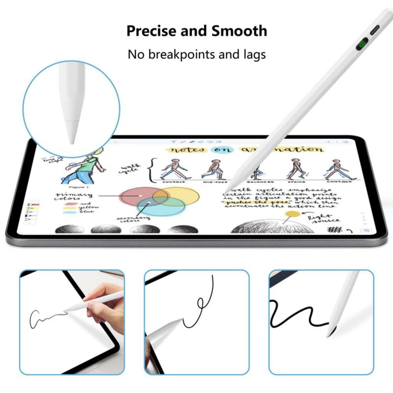 Lápiz Stylus Dalivard para iPad Blanco con Inclinación 165 cm