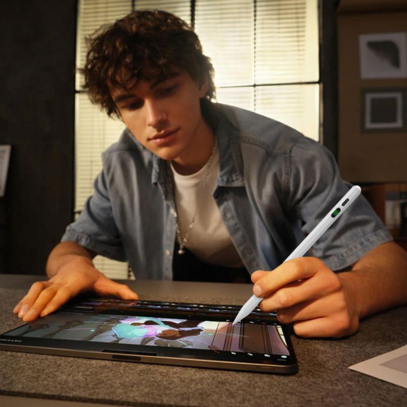 Lápiz Stylus Dalivard para iPad Blanco con Inclinación 165 cm