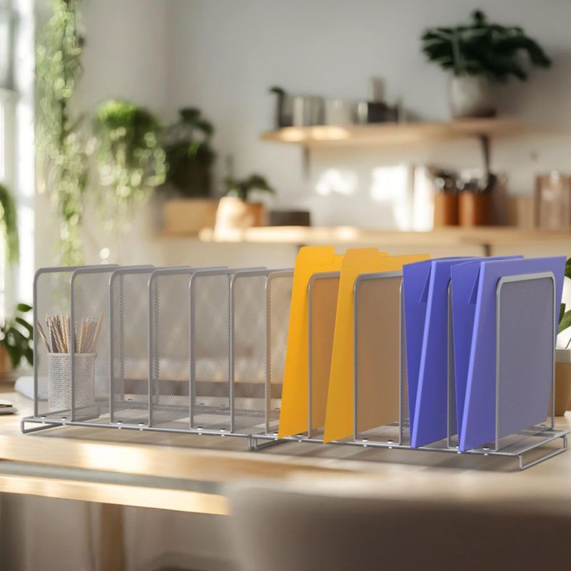 Clasificador de archivos Simple Houseware paquete de 2 color plata 21 × 35 × 19 cm