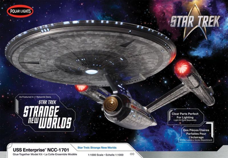 Kit de Modelismo Polar Lights U.S.S. Enterprise Escala 1:1000 – 43 cm