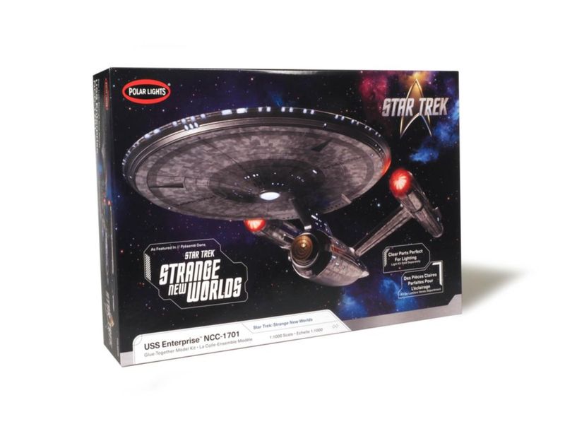 Kit de Modelismo Polar Lights U.S.S. Enterprise Escala 1:1000 – 43 cm