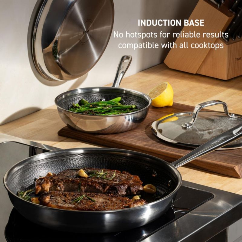 Sartén T-Fal de 30 cm Acero Inoxidable segura para utensilios de metal