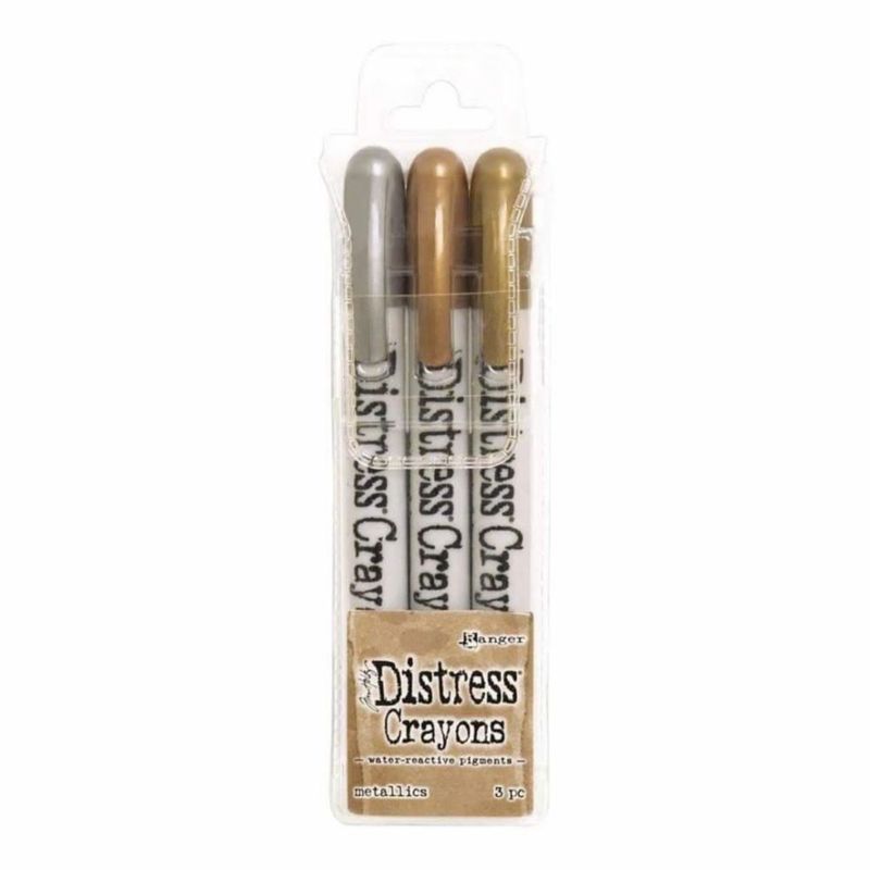 Ranger Tim Holtz Crayones metálicos 3 piezas 13 cm