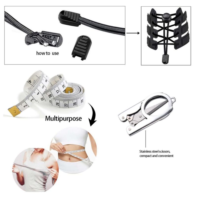Bloqueos de cordón PERCARE 42 uds + Kit de cuerda elástica