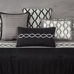 Juego de Edredón LANCO MODERN LIFESTYLE King negro - 10 piezas