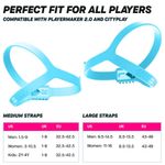 Par adicional de correas azules compatibles con CITYPLAY y la tecnología de sensor inteligente Playermaker 2.0 (sensor no incluido)