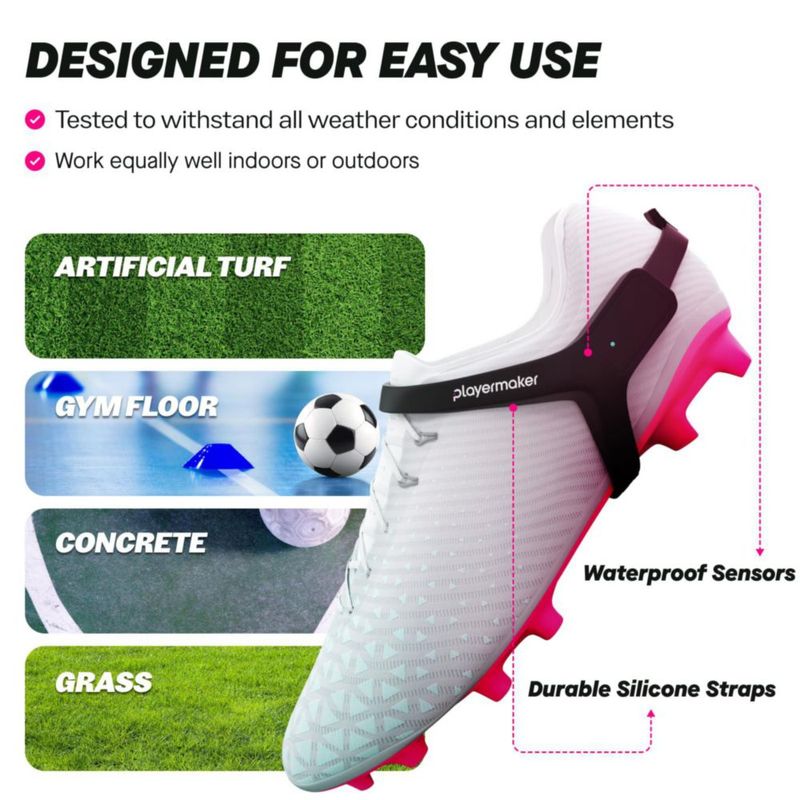Par adicional de correas azules compatibles con CITYPLAY y la tecnología de sensor inteligente Playermaker 2.0 (sensor no incluido)