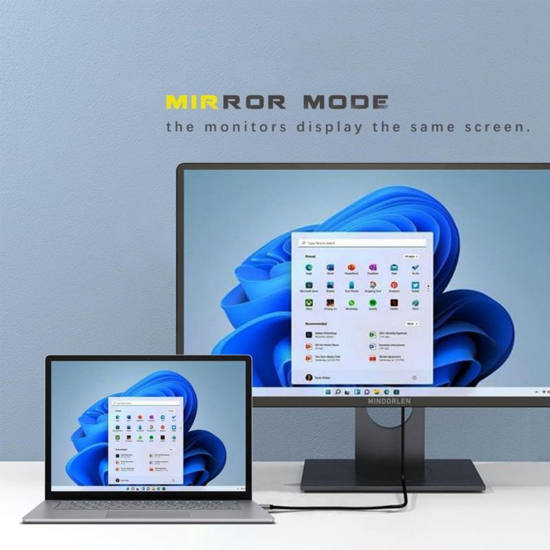 Cable DP a HDMI Mindorlen 18 m 4K 60 Hz Negro