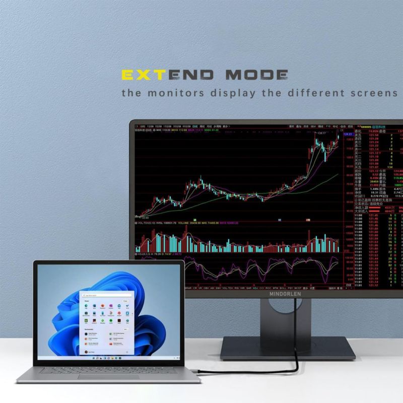Cable DP a HDMI Mindorlen 18 m 4K 60 Hz Negro