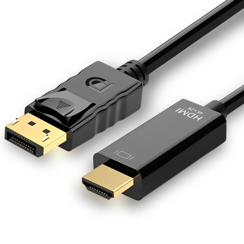 Cable DP a HDMI Mindorlen 18 m 4K 60 Hz Negro